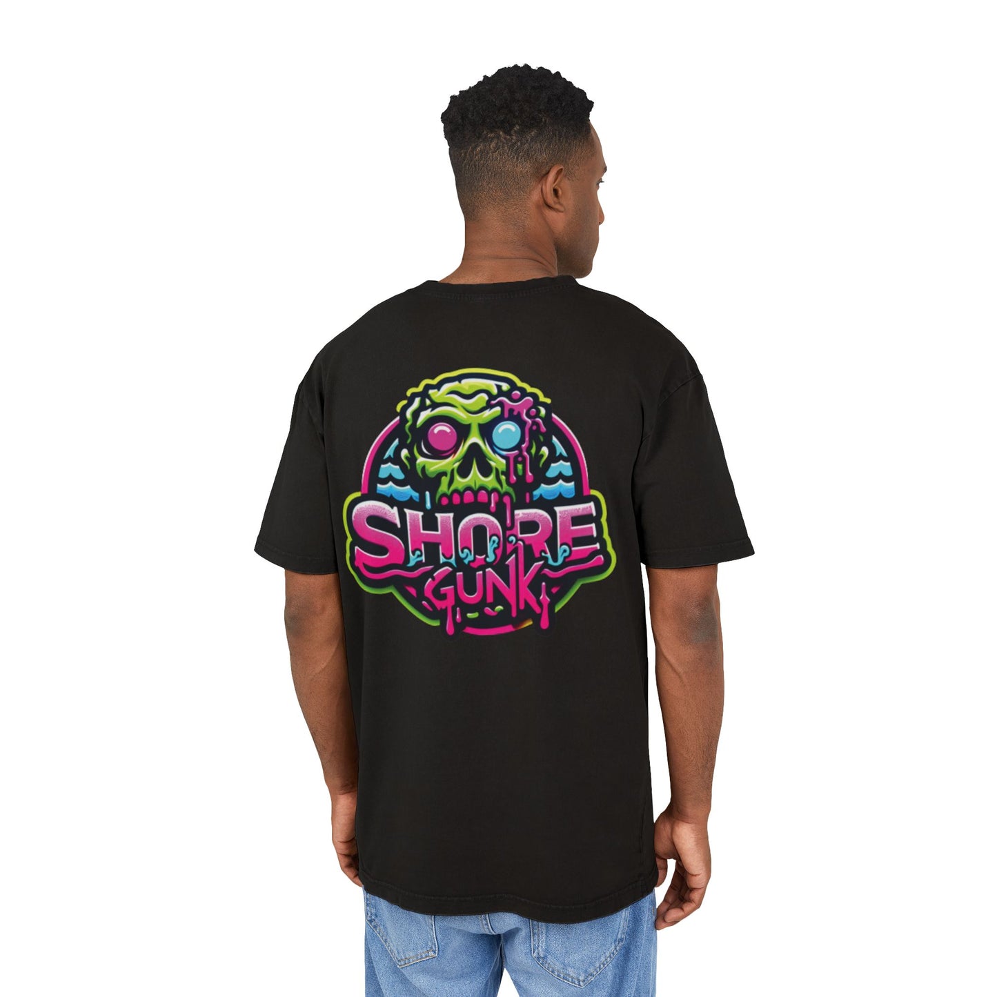 Shore Gunk Men's Acid Washed Heavy Oversize Tee